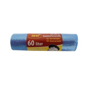 Szemeteszsák, 60 l, 20 db, 55x65 cm, 9 µ, TUTI, kék