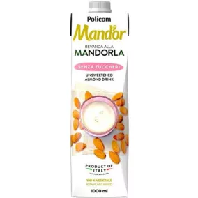   Növényi ital, cukormentes, dobozos, 1 l, MAND'OR "Prémium", mandula