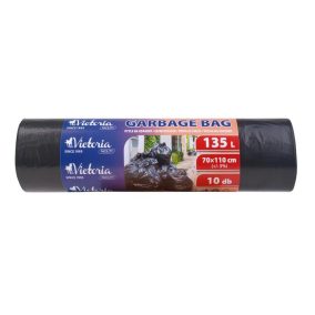 Szemeteszsák, 135 l, 10 db, 110x70 cm, VICTORIA FACILITY
