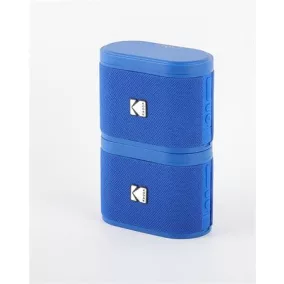   Hangszóró, hordozható, 5W, 2 db, KODAK "Soundbrix", kék