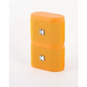   Hangszóró, hordozható, 5W, 2 db, KODAK "Soundbrix", narancssárga