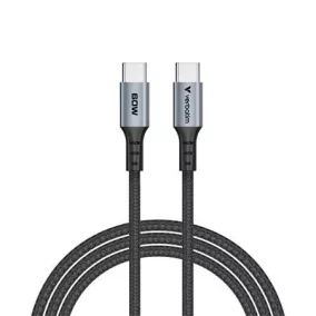 USB kábel, USB-C - USB-C, 1,2 m, 60W, VERBATIM, fekete