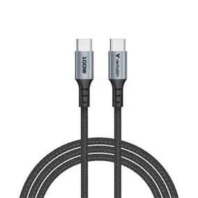 USB kábel, USB-C - USB-C, 1,2 m, 100W, VERBATIM, fekete