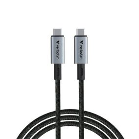 USB kábel, USB-C - USB-C, 1,2 m, 240W, VERBATIM, fekete