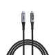 USB kábel, USB-C - USB-C, 1,2 m, 100W, teljesítménykijelzővel, VERBATIM