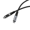USB kábel, USB-C - USB-C, 1,2 m, 100W, teljesítménykijelzővel, VERBATIM