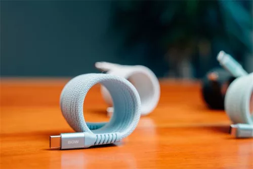 USB kábel, USB-C - USB-C, 1,2 m, 60W, mágneses, VERBATIM, kék