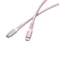   USB kábel, USB-C - USB-C, 1,2 m, 60W, mágneses, VERBATIM, rózsaszín
