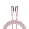 USB kábel, USB-C - USB-C, 1,2 m, 60W, mágneses, VERBATIM, rózsaszín