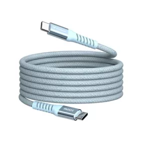   USB kábel, USB-C - USB-C, 1,2 m, 100W, mágneses, VERBATIM, kék