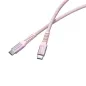   USB kábel, USB-C - USB-C, 1,2 m, 100W, mágneses, VERBATIM, rózsaszín