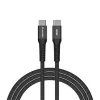 USB kábel, USB-C - USB-C, 1,2 m, 60W, mágneses, VERBATIM, fekete