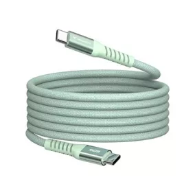   USB kábel, USB-C - USB-C, 1,2 m, 60W, mágneses, VERBATIM, zöld