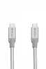 USB kábel, USB-C 3.1 - USB-C, 30 cm, VERBATIM, ezüst