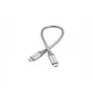 USB kábel, USB-C 3.1 - USB-C, 30 cm, VERBATIM, ezüst