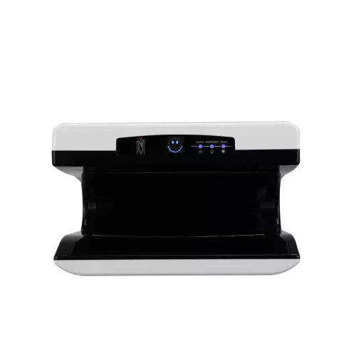 Kézszárító, légpengés, kézbedugós, ABS fehér, fekete belsővel, szénkefe nélküli motorral 1750W