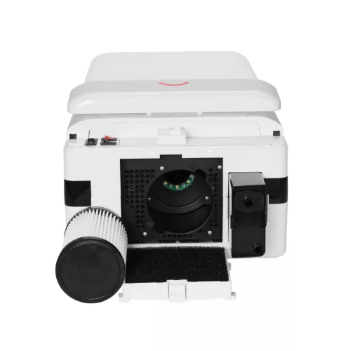 Kézszárító, légpengés, kézbedugós, ABS fehér, fekete belsővel, szénkefe nélküli motorral 1750W