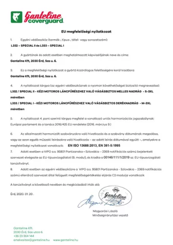 VÁGÁSBIZTOS DERÉKNADRÁG_XXXL