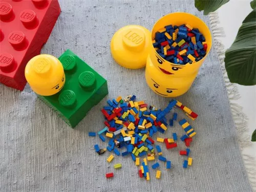 Tárolódoboz, fej, nagy, LEGO, Girl