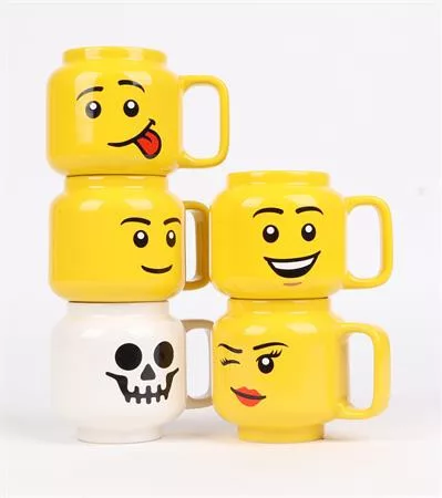 Bögre, kerámia, 255 ml, LEGO, Silly