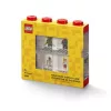 Gyűjtődoboz, minifiguráknak, 8 rekesz, LEGO, piros