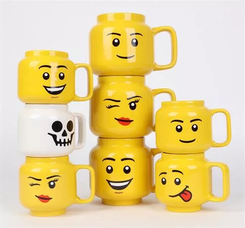 Bögre, kerámia, 530 ml, LEGO, Winky