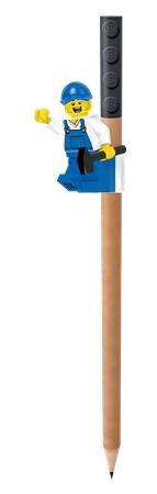 Színes ceruza készlet, mini figurával, LEGO, 12 különböző szín