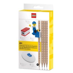   Grafitceruza szett, HB, hegyezővel, radírral, mini figurával, LEGO