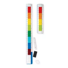   Vonalzókészlet, építhető, 2 darabos, mini figurával, LEGO