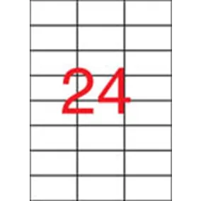   Etikett, 70x37 mm, poliészter, APLI, átlátszó, 240 etikett/csomag