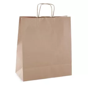 Ajándéktasak, 25x11x31 cm, APLI, barna