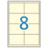 Etikett, 97x67,7 mm, színes, APLI, krémszínű, 160 etikett/csomag
