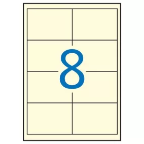   Etikett, 97x67,7 mm, színes, APLI, krémszínű, 160 etikett/csomag