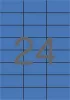 Etikett, 70x37 mm, színes, APLI, kék, 2400 etikett/csomag