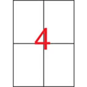   Etikett, 105x148 mm, poliészter, időjárásálló, fehér, APLI, 80 etikett/csomag