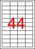 Etikett, univerzális, 48,5x25,4 mm, APLI, 440 etikett/csomag