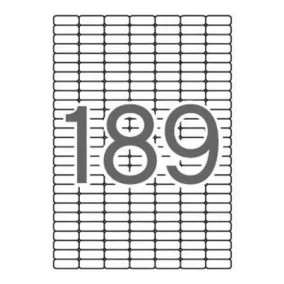   Etikett, univerzális, kerekített sarkú, 25,4x10 mm, APLI, 1890 etikett/csomag