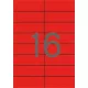 Etikett, 105x37 mm, színes, APLI, piros, 1600 etikett/csomag