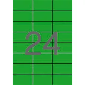 Etikett, 70x37 mm, színes, APLI, zöld, 480 etikett/csomag