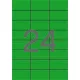 Etikett, 70x37 mm, színes, APLI, zöld, 480 etikett/csomag