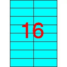 Etikett, 105x37 mm, színes, APLI, kék, 320 etikett/csomag