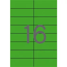 Etikett, 105x37 mm, színes, APLI, zöld, 320 etikett/csomag