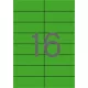 Etikett, 105x37 mm, színes, APLI, zöld, 320 etikett/csomag