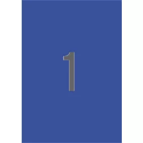 Etikett, 210x297 mm, színes, APLI, kék, 20 etikett/csomag