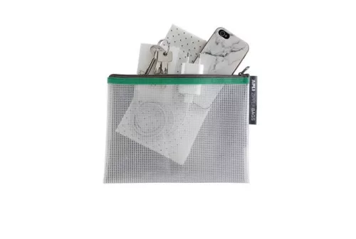 Rendszerező tasak, cipzáras, A4, APLI, vegyes színek