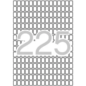   Etikett, 8x12 mm, kerekített sarkú, A5 hordozón, APLI, 3375 etikett/csomag