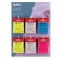   Öntapadó jegyzettömb, átlátszó, vízálló, 75x75 mm, 50 lap, APLI, kék