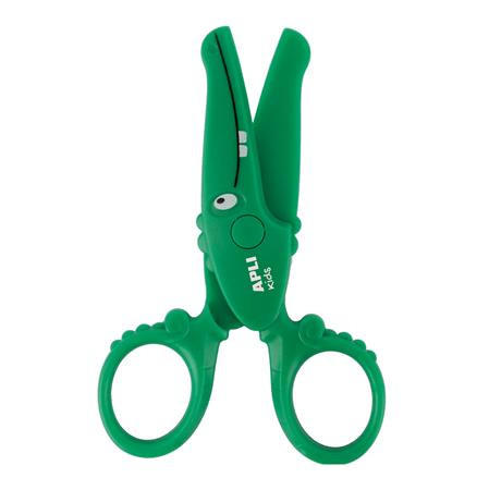 Olló, óvodai, 12 cm, APLI Kids, krokodil