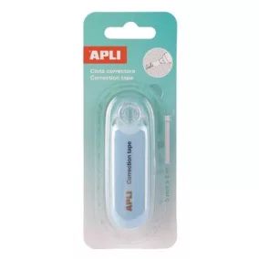   Hibajavító roller, nyomógombos, 5 mm x 6 m, APLI "Nordik", vegyes pasztell színek