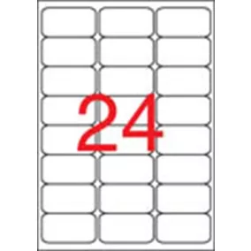   Etikett, univerzális, 64x33,9 mm, kerekített sarkú, APLI, 2400 etikett/csomag